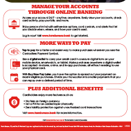 Credit card carrier for consumers.